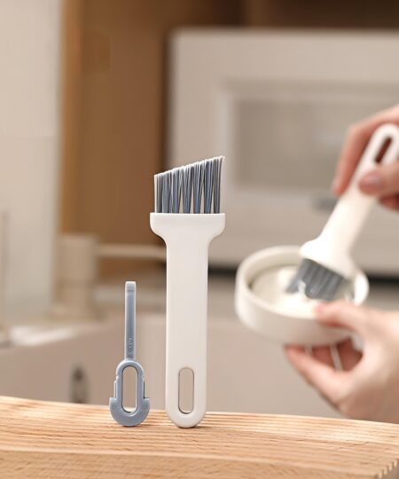 Multi-Functional Kitchen Utensils Set 2-In-1 Household Cleaning Brush For for Bottle Cups Cover Lid Cleaner