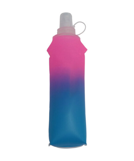 BPA Free Folding Soft Running Water Flask Portable Reusable TPU Water Bottles for Outdoor Sports Hiking