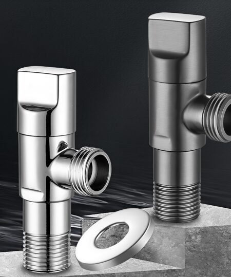 Convenient Turn Angle Stop Versatile Water Control Device Brass Cartridge Angle Valve for Kitchen & Bathroom