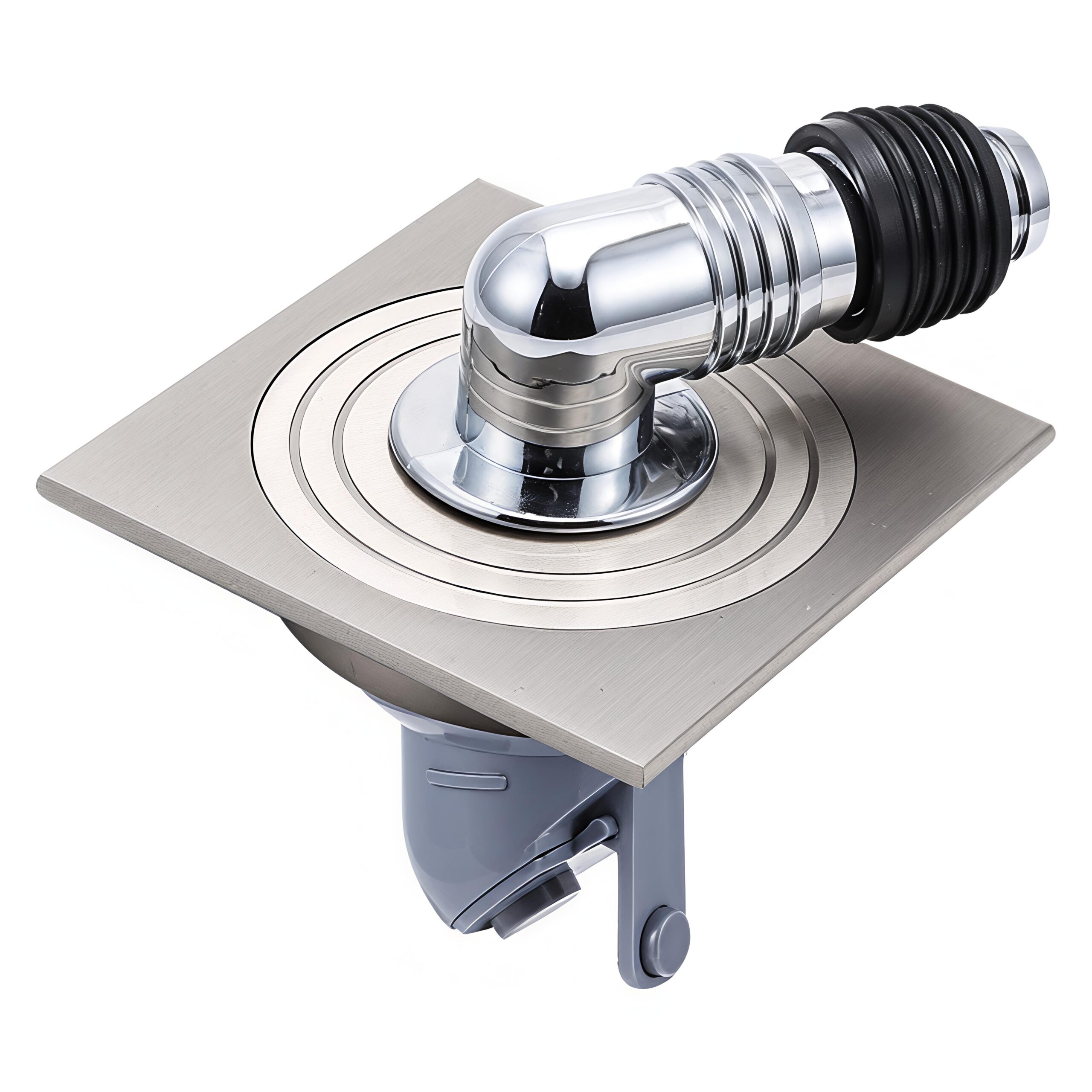 Invisible Tile-in Square Floor Drain All Copper Magnetic Levitation Washing Machine Dedicated Floor Drain