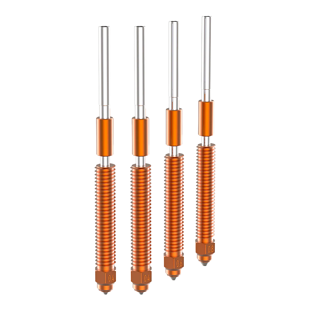 Alloy and Hardened Steel High Temperature Resistant Nozzles Unicorn Quick-Swap Nozzle Kit for K2/K2 Plus/Creality Hi