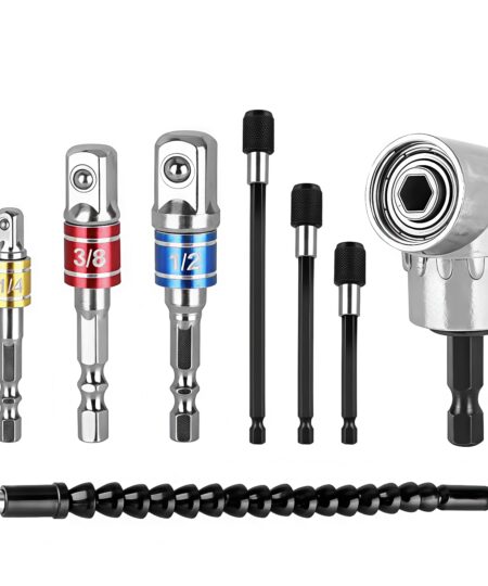 Quick Change 105 Degree Right Angle Driver Drilling Attachment Adapter 105° Turn Electric Drill Accessory