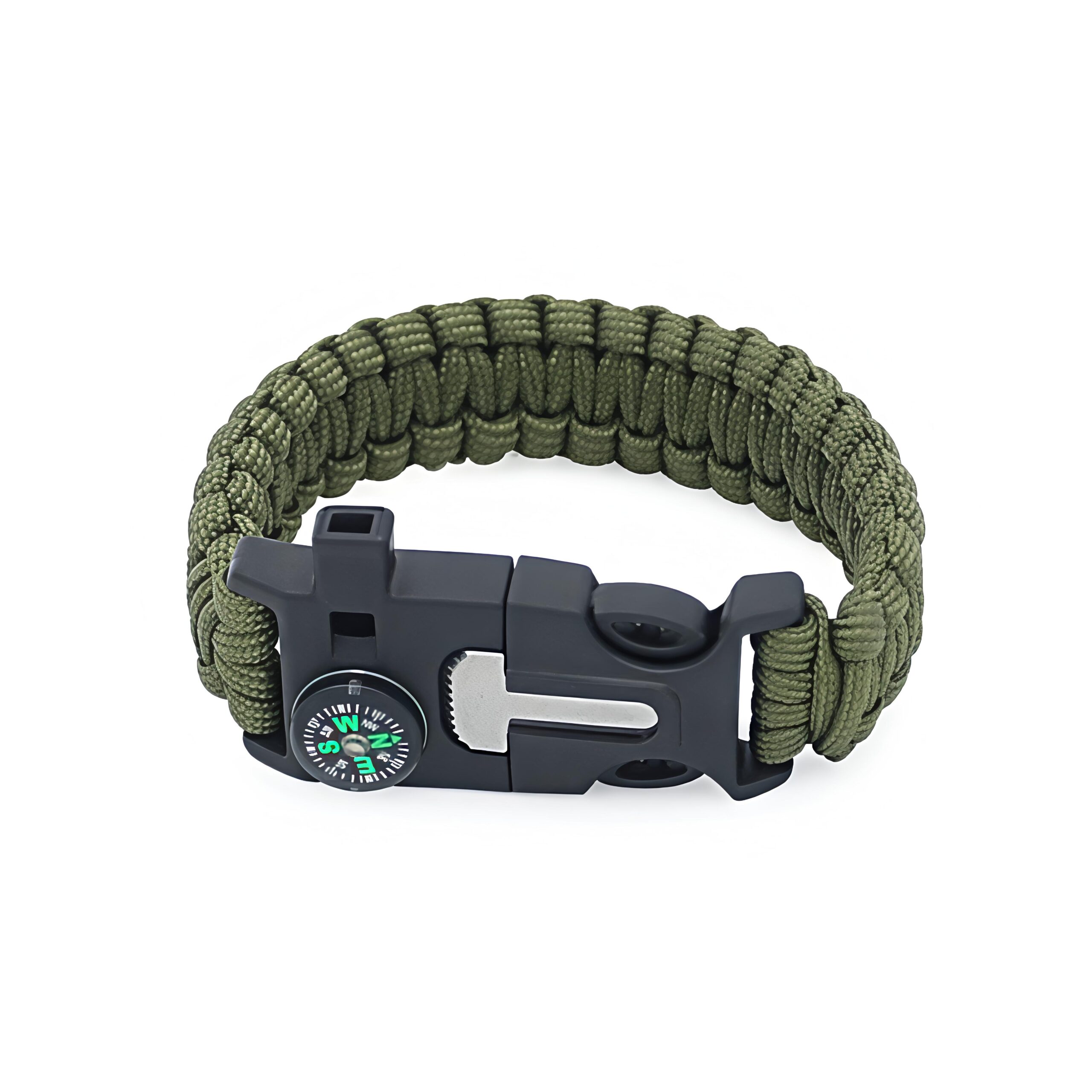 Adjustable Tactical Bracelet Multifunctional Outdoor Survival Paracord Bracelet with Compass
