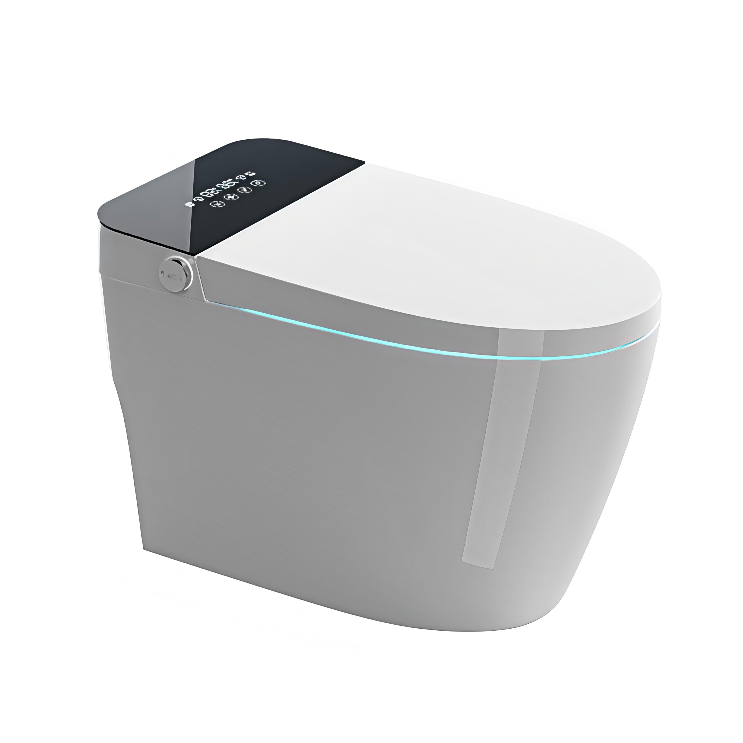 One Piece Automatic Intelligent Ceramic Heated Seat Toilet Luxury Smart Toilet with LED Display