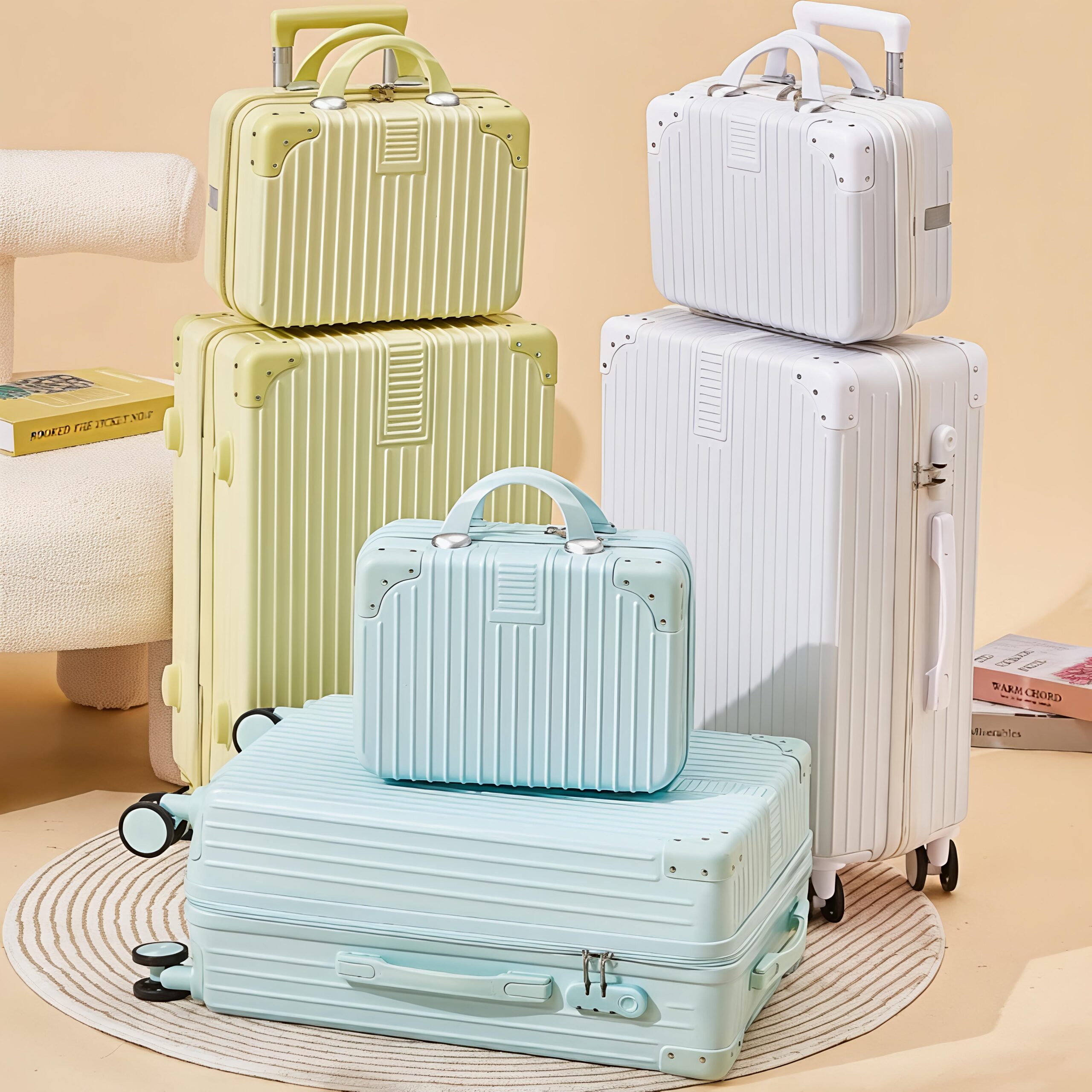 Double Spinner Wheels Lightweight Travel Case Carry On Lightweight Hard Shell Suitcase