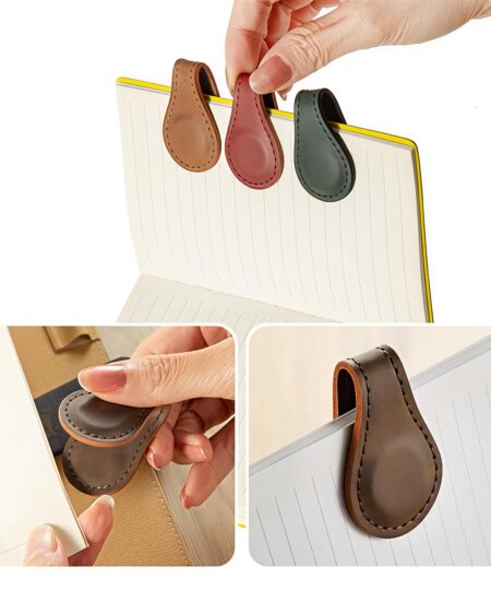 Personalized Leather Magnetic Book Accessories Double-Sided Magnetic Bookmarks for Book Lovers