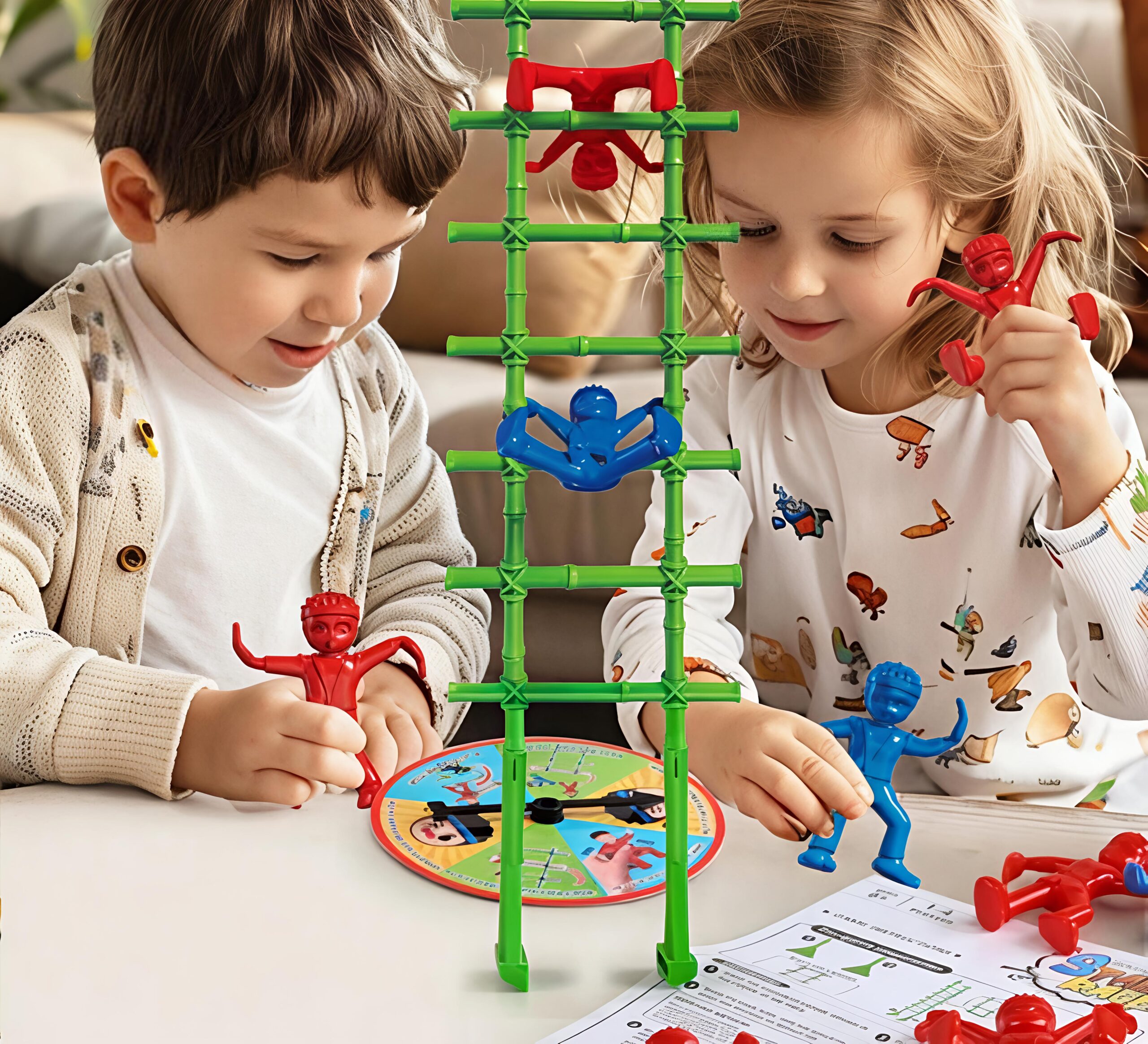 Top-Table Vertical Ladder Race Multiplayer Climbing Competition Interactive Balance Game Kids Tabletop Ladder Hanging