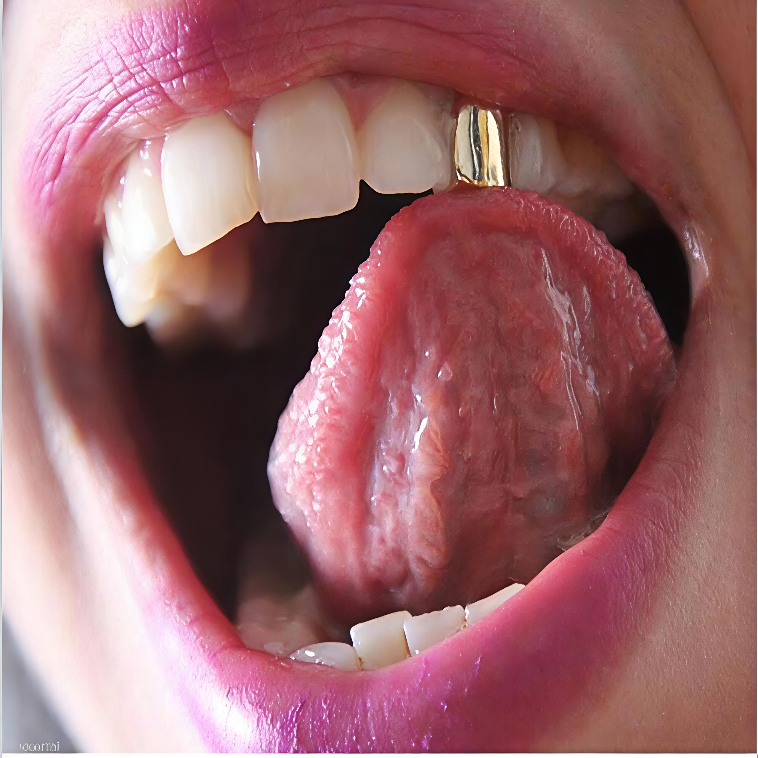 Fashion Stylish Fake Open Face Grills Kit Hip Hop Single Gold Tooth Caps for Teeth Party Accessories
