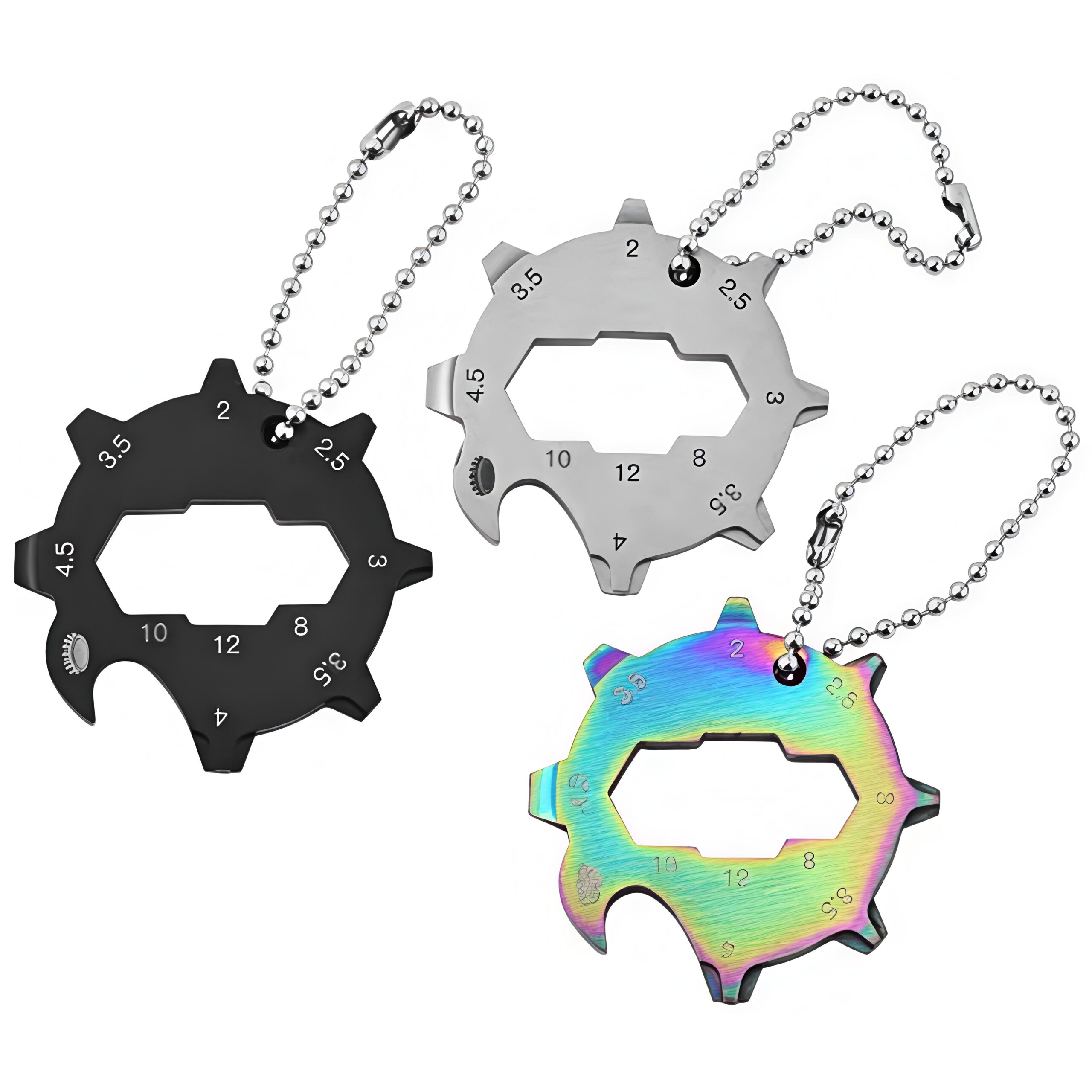 11-in-1 Multifunctional Pocket Size Compact Stainless Steel Camping Tool Heavy Duty Multi-Tool Keychain