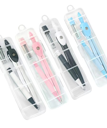 Professional Drawing Tools Compass Colorful Basic Metal Math Compass for School Office Geometry
