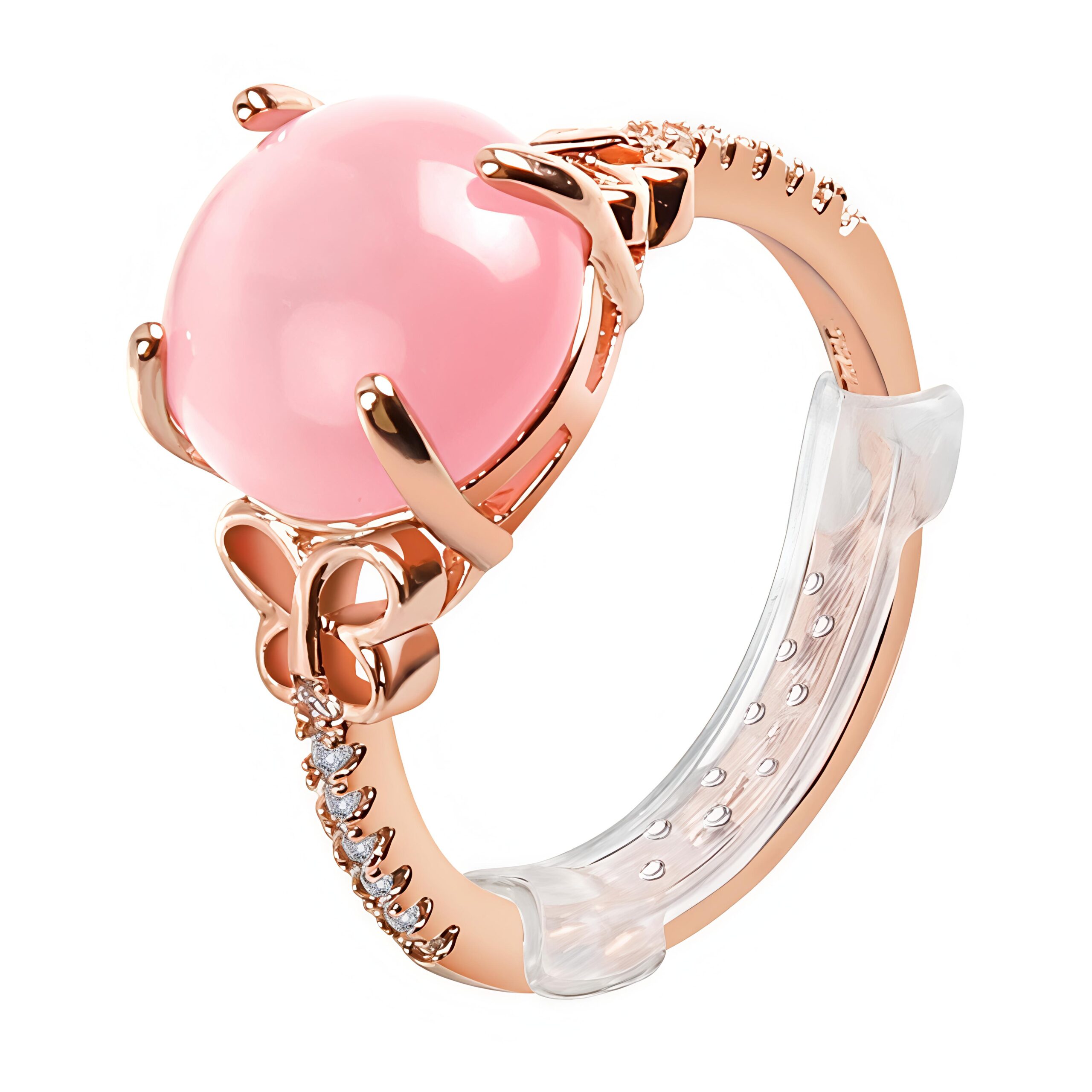 Plastic Invisible Ring Adjustable Ring Womens Invisible Transparent Rings Size Adjuster for Women Loose Rings