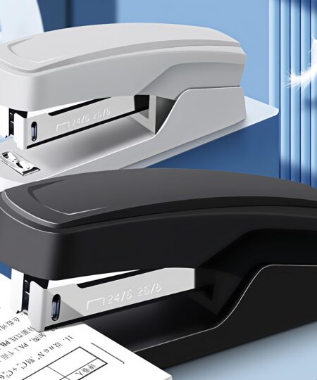 Portable Durable Desktop Stapler Heavy-Duty Black Manual Desktop Stapler for Office Home