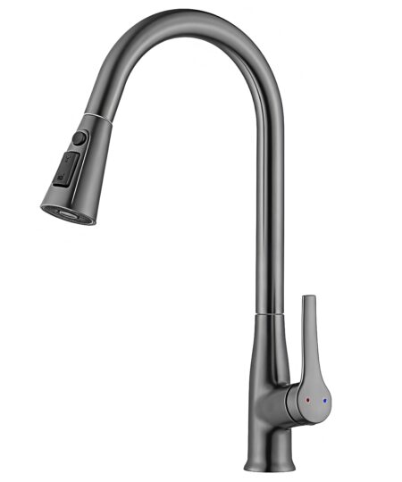 Single Hole Stainless Steel Kitchen Faucets Kitchen Sink Faucet with Pull Down Sprayer